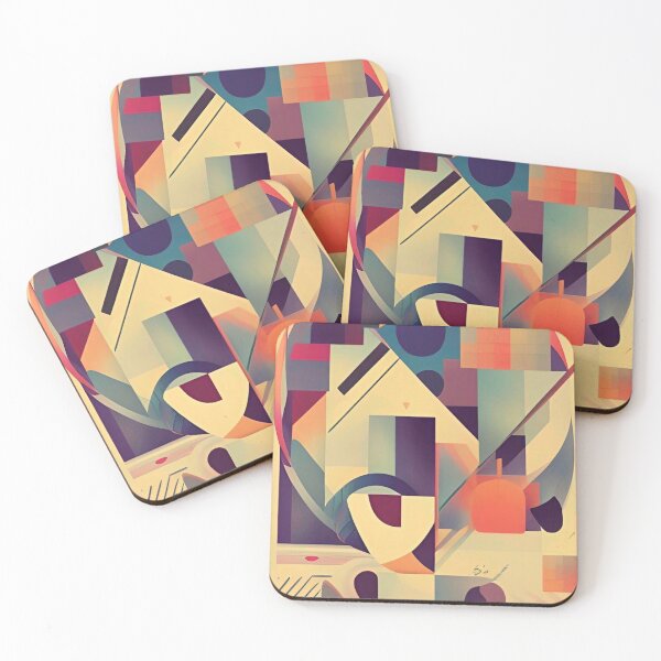 Item preview, Cool Vintage Pattern Retro Geometric Shapes designed and sold by CattlettArt.