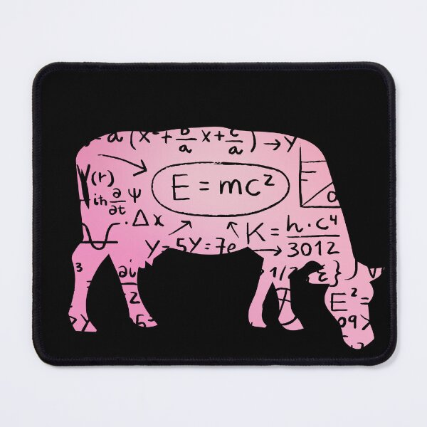 Item preview, Pink version of Meet "The Calculus cow" Cow puns Cowculus designed and sold by FarmsteadAcers.