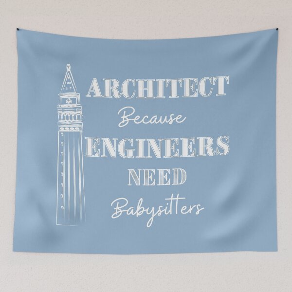 Item preview, Architect Because Engineers Need Babysitting (light blue) designed and sold by Novelty-Shirts.