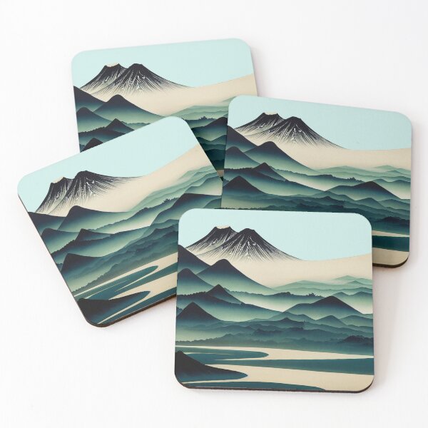 Item preview, Japanese Mountain View Painting designed and sold by KOTOdesign.