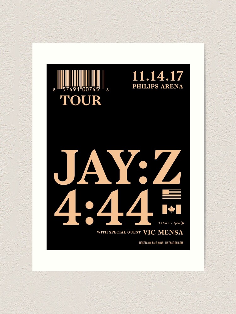 Jay Z 4 44 Tour Poster Art Print By Suburbanrefugee Redbubble