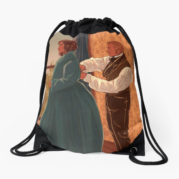 dressing up a lady Drawstring Bag
