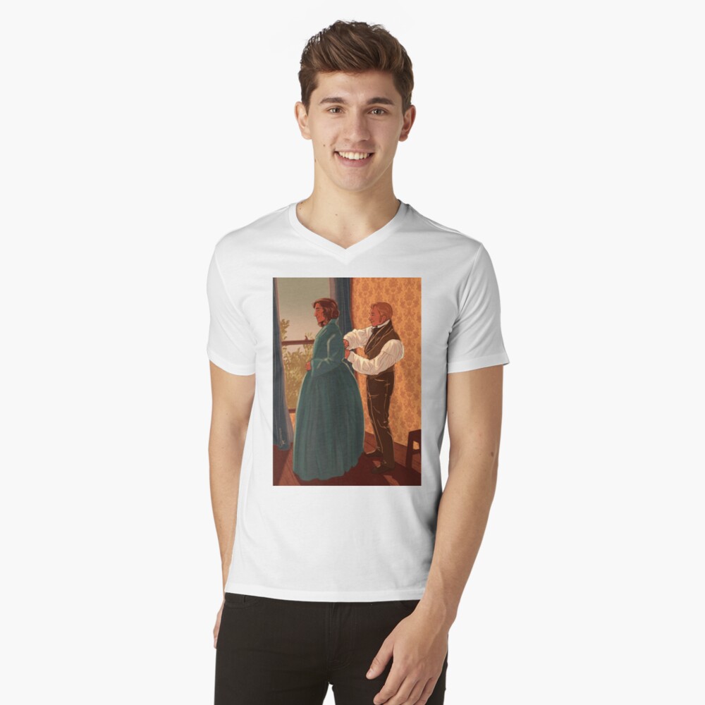 Item preview, V-Neck T-Shirt designed and sold by brainyraccoons.