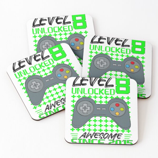 Item preview, Level 8 Unlocked Awesome 2015 Video Game 8th Birthday Gamer designed and sold by Edhouz.