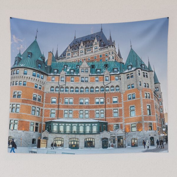 Item preview, Chateau Frontenac Hotel, Old Town Quebec, Canada, Wintertime designed and sold by SafariByMarisa.