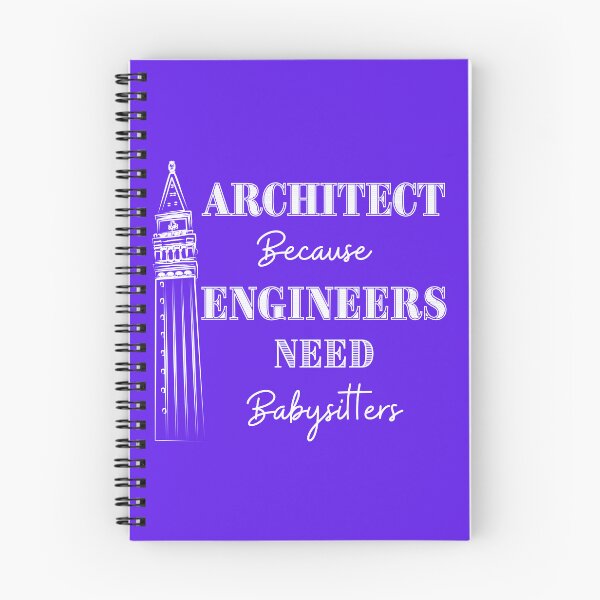 Item preview, Architect Because Engineers Need Babysitting (purple) designed and sold by Novelty-Shirts.