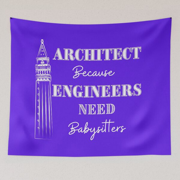 Item preview, Architect Because Engineers Need Babysitting (purple) designed and sold by Novelty-Shirts.