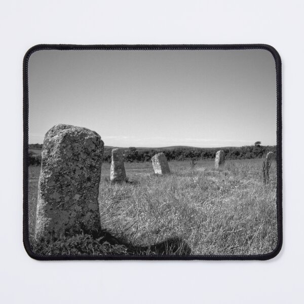 Item preview, Merry Maidens Stone Circle, Cornwall. Black and White Photograph designed and sold by Art-of-darkness.