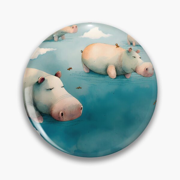 Item preview, Sleepy hippos designed and sold by EmilyDayDreams.