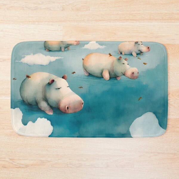 Item preview, Sleepy hippos designed and sold by EmilyDayDreams.