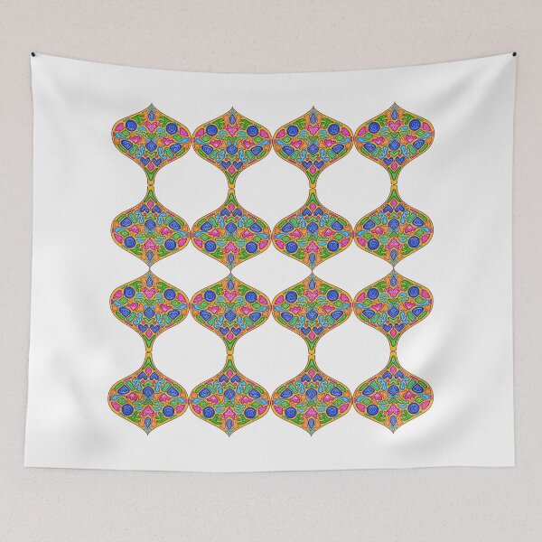 Item preview, Colorful tiles illustration designed and sold by Inaroda.