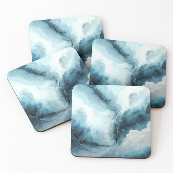 Item preview, Cloudy Storm - Abstract Alcohol Ink Art designed and sold by inkvestor.