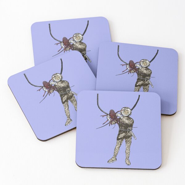 Item preview, Vintage Helmet Diver Holding a Lobster Underwater URM designed and sold by urmaddad.