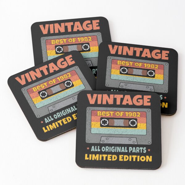 Item preview, VINTAGE BEST OF 1982 ALL ORIGINAL PARTS LIMITED EDITION RETRO FUNNY DISTRESSED CASSETTE BIRTHDAY GIFT designed and sold by Kipcio.