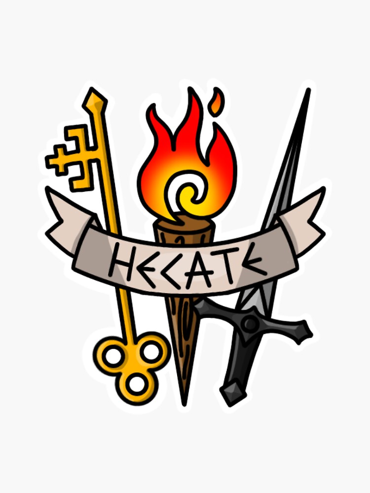 "Greek God Doodle Hecate" Sticker for Sale by anaisoroz Redbubble