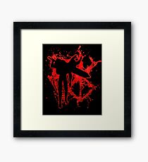 Berserk Guts Blood Logo Framed Print