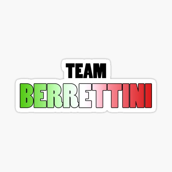 "Team Berrettini - Tennis Players Team" Sticker for Sale by TieBreak