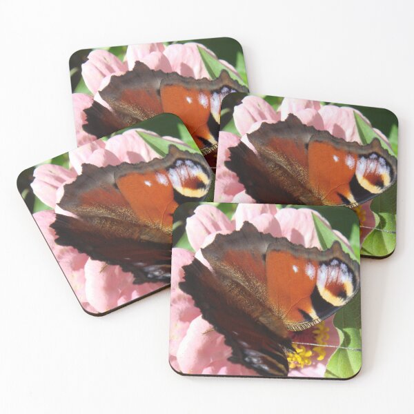 Item preview, Peacock Butterfly on Zinnia // designed and sold by Lillrose.