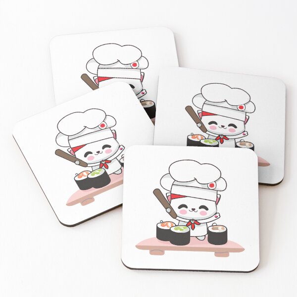 Item preview, Sushi Chef Kawaii Cat designed and sold by Nelameen.