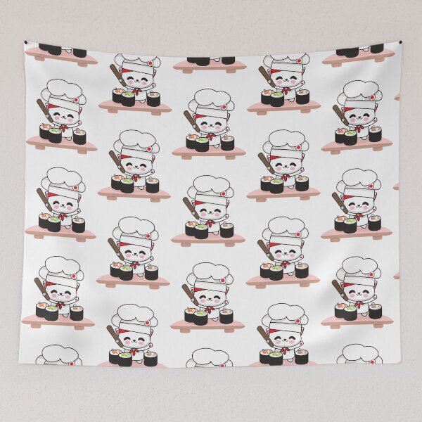 Item preview, Sushi Chef Kawaii Cat designed and sold by Nelameen.