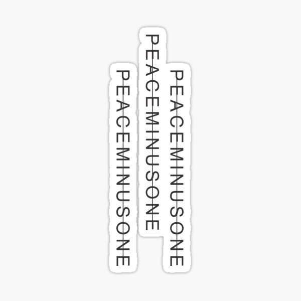 PeaceMinusOne 3 Lines Sticker