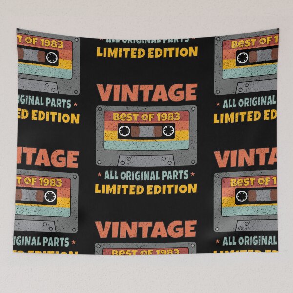 Item preview, VINTAGE BEST OF 1983 ALL ORIGINAL PARTS LIMITED EDITION RETRO FUNNY DISTRESSED CASSETTE BIRTHDAY GIFT designed and sold by Kipcio.