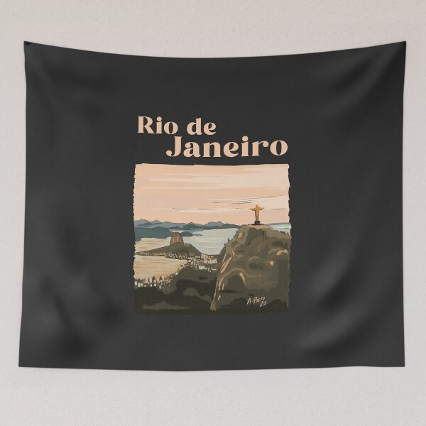 Item preview, Rio de Janeiro Illustration designed and sold by burrotees.