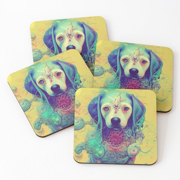 Item preview, Floral Dog designed and sold by 4t4design.