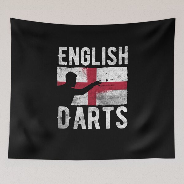 Item preview, English Darts Hobby Dart Player Vintage Flag designed and sold by ZzCorezZ.