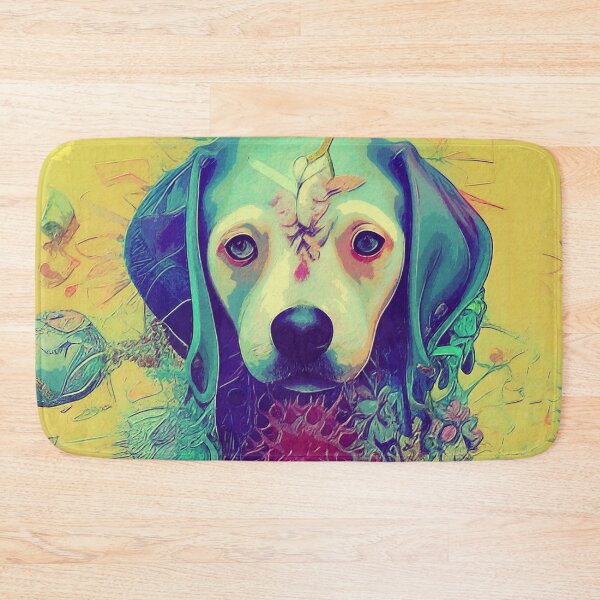 Item preview, Floral Dog designed and sold by 4t4design.