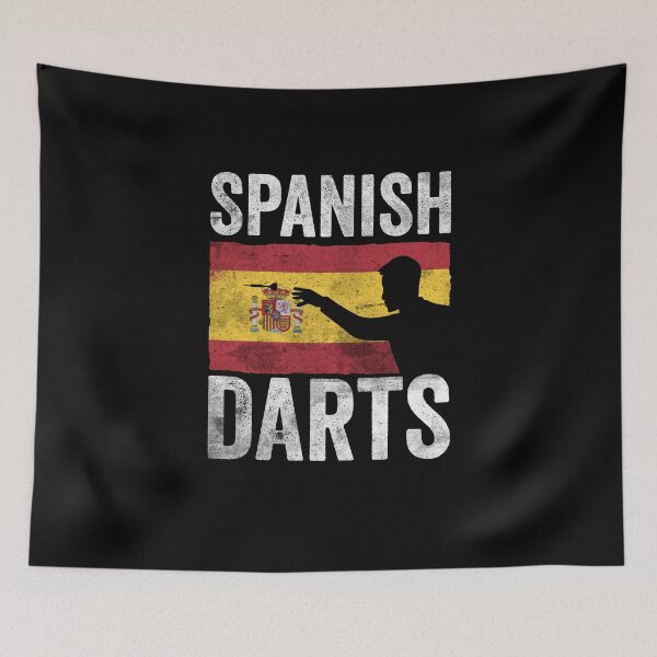 Item preview, Spanish Darts Hobby Dart Player Vintage Flag designed and sold by ZzCorezZ.