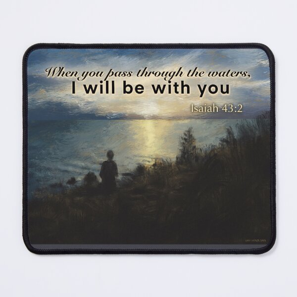 Item preview, Bible Verse - Isaiah 43:2 designed and sold by TheArtCave.
