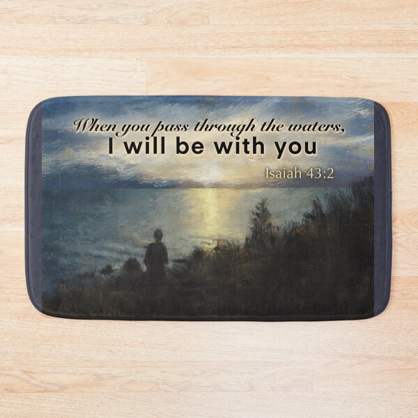 Item preview, Bible Verse - Isaiah 43:2 designed and sold by TheArtCave.