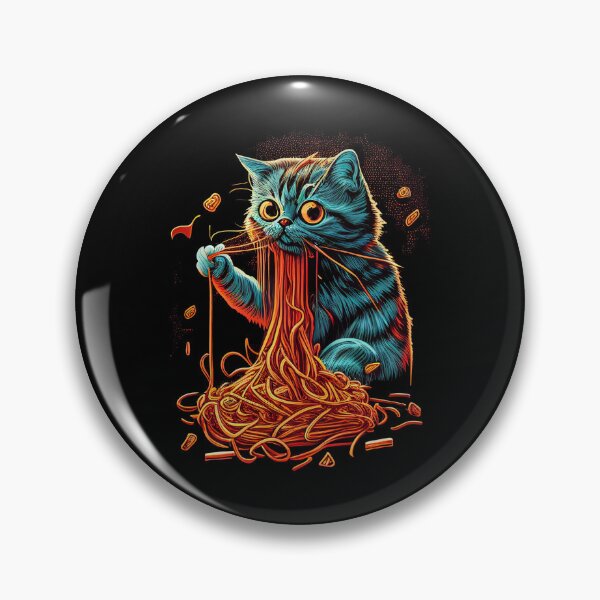 Item preview, Cat Eating Spaghetti V3 designed and sold by JPMprints.