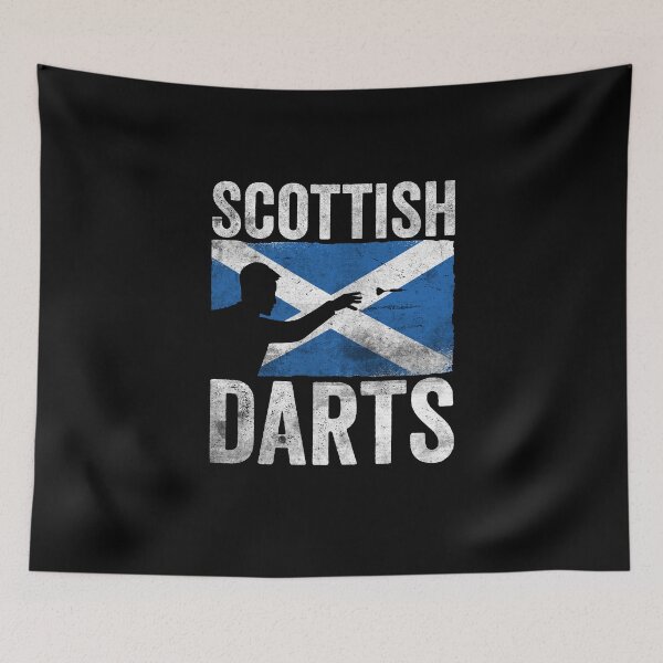 Item preview, Scottish Darts Hobby Dart Player Vintage Flag designed and sold by ZzCorezZ.