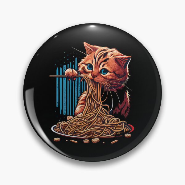 Item preview, Cat Eating Spaghetti V4 designed and sold by JPMprints.