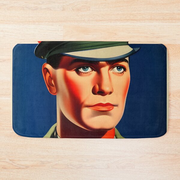 Item preview, Vintage military soldier with blue eyes - retro style designed and sold by Dalive.