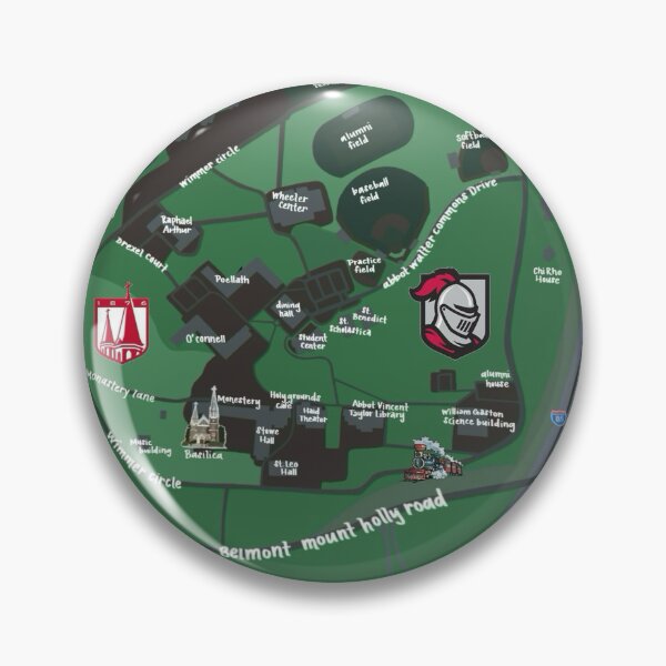 Item preview, Belmont Abbey College Map designed and sold by Taylor Wutrick.