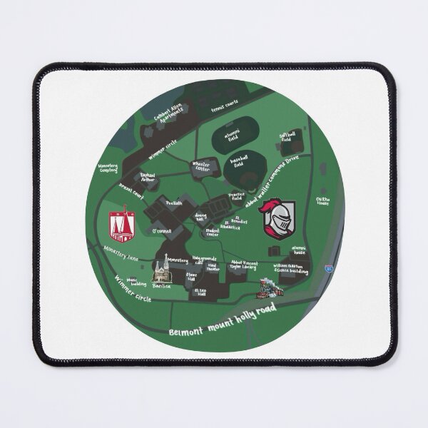 Item preview, Belmont Abbey College Map designed and sold by Taylor Wutrick.