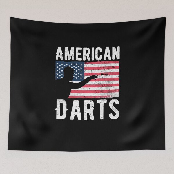 Item preview, American Darts Hobby Dart Player Vintage Flag designed and sold by ZzCorezZ.