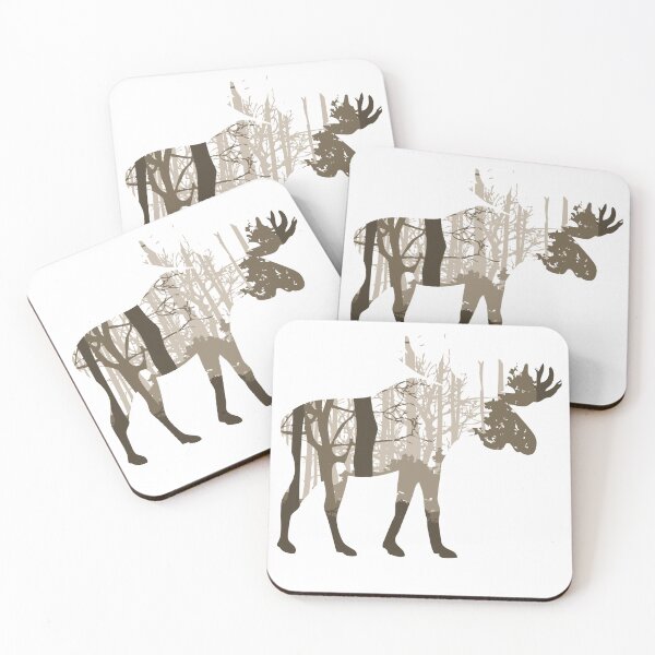 Item preview, Moose Forest - Hunting Hiking Camping designed and sold by LemonRindDesign.