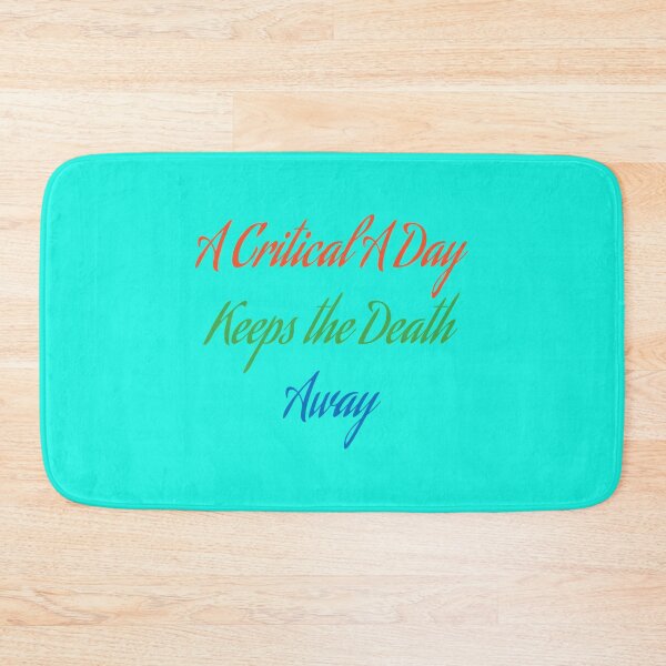 Item preview, A Critical A Day Keeps the Death Away Fitted V-Neck designed and sold by NesWorks.