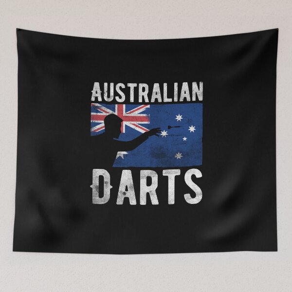 Item preview, Australian Darts Hobby Dart Player Vintage Flag designed and sold by ZzCorezZ.