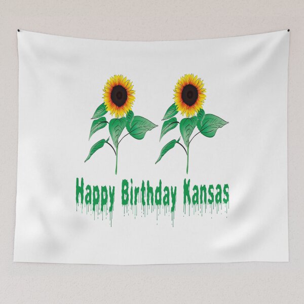 Artikelvorschau, Alles Gute zum Geburtstag Kansas entworfen und verkauft von Soudesign99.