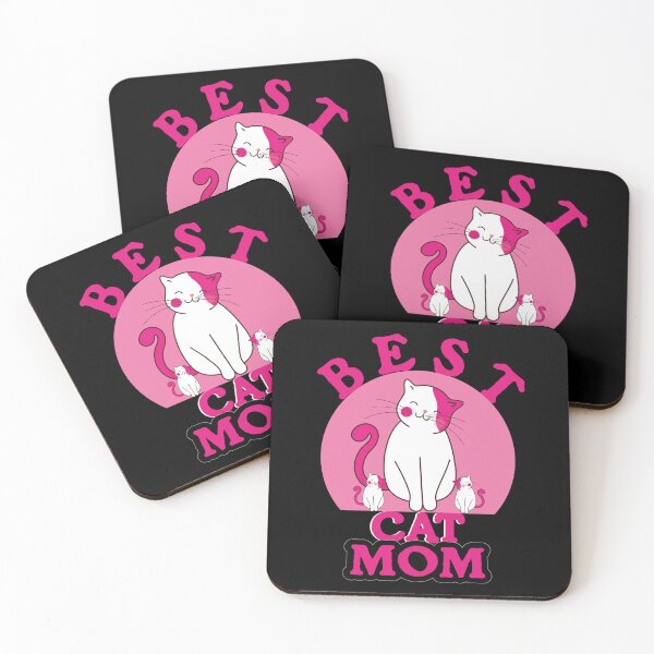 Item preview, BEST CAT MOM WITH CUTE KITTENS PINK| BEST GIFT FOR MOMS| GIFT FOR MOM| CAT MOM PINK  designed and sold by al21ex.