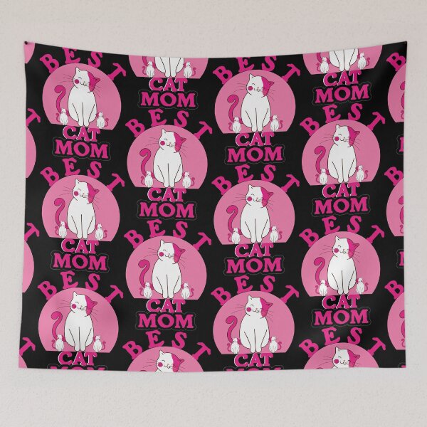 Item preview, BEST CAT MOM WITH CUTE KITTENS PINK| BEST GIFT FOR MOMS| GIFT FOR MOM| CAT MOM PINK  designed and sold by al21ex.