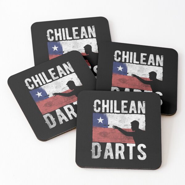 Item preview, Chilean Darts Hobby Dart Player Vintage Flag designed and sold by ZzCorezZ.