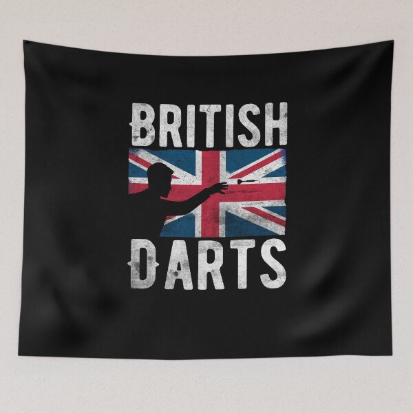 Item preview, British Darts Hobby Dart Player Vintage Flag designed and sold by ZzCorezZ.