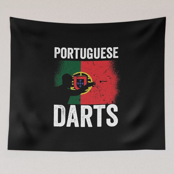 Item preview, Portuguese Darts Hobby Dart Player Vintage Flag designed and sold by ZzCorezZ.
