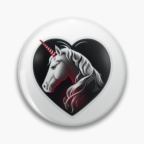 Aperçu de l'œuvre Licorne Valentine : Cœur enchanté créée et vendue par Quote-Zone.
